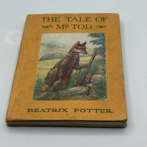 Antique 1912 The Tale Of Mr Tod Hardcover Illustrated Book By Beatrix Potter